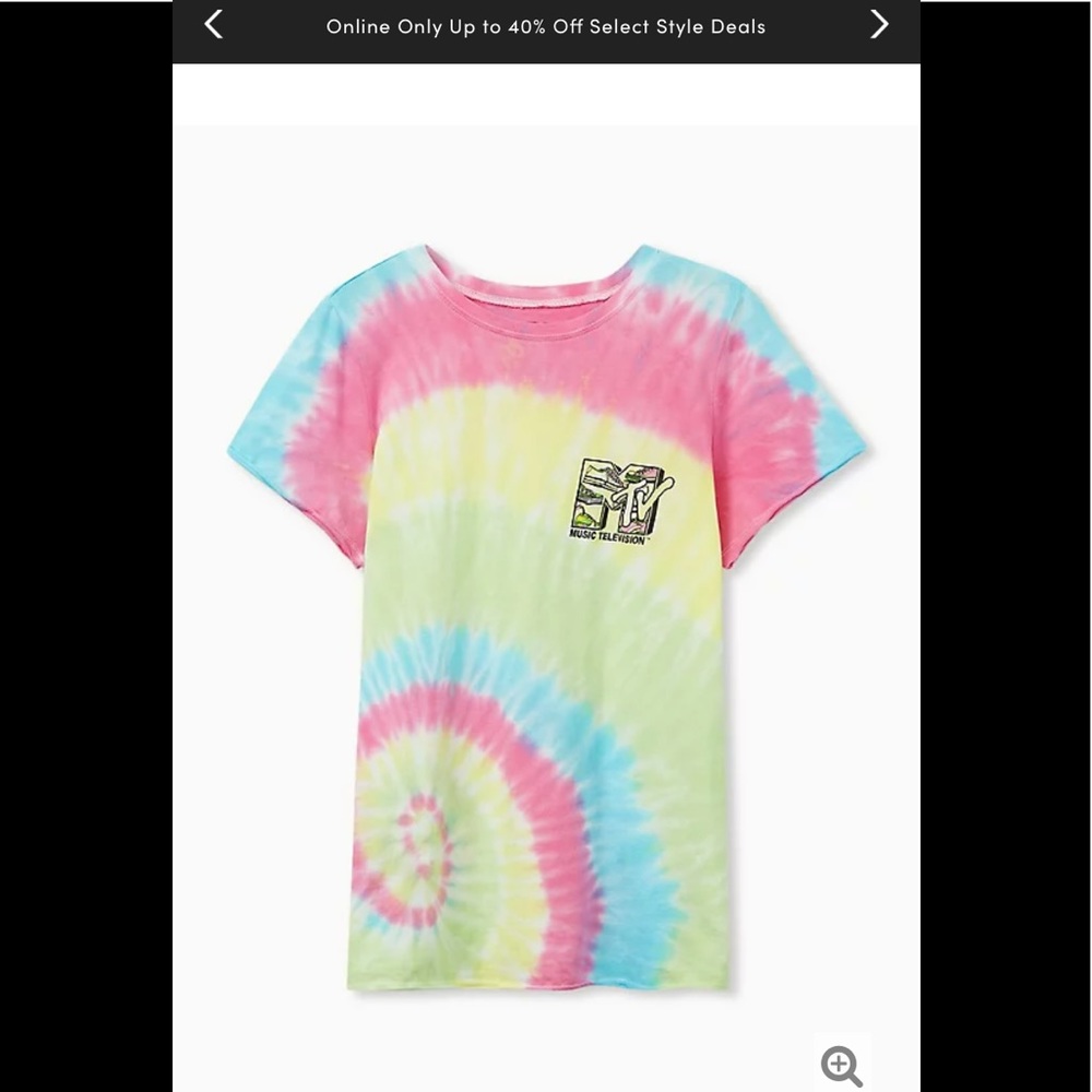 Good condition MTV tie dye shirt 5x